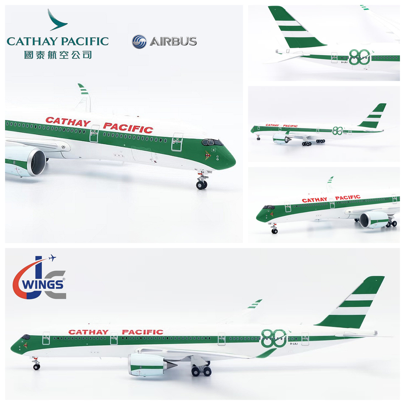 Jc Wings Cathay Pacific A350-900Xwb “80Th Anniversary” B-Lrj Aircraft Model 1/200