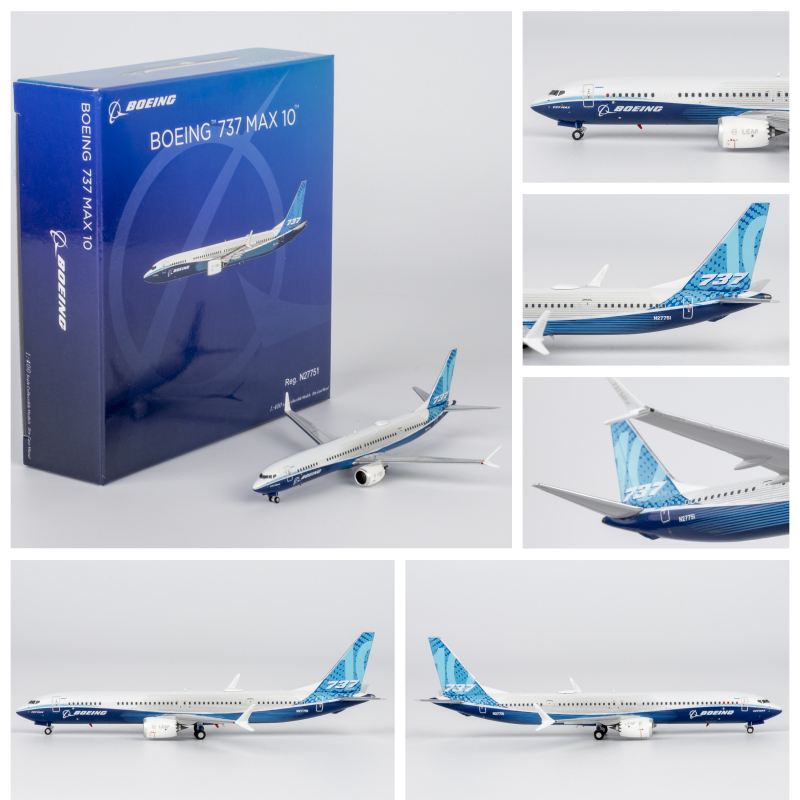 Ng 90004 Boeing Original Livery B737 Max 10 N27751 Aircraft Model 1/400