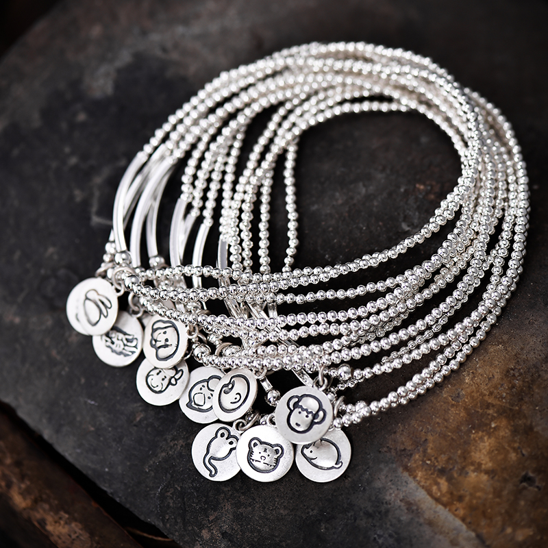 Bracelet de cheville Femme en Argenterie - Ref 3103886 Image 1