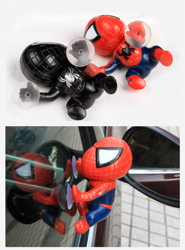 Hút Cup Spider-Man Doll Car Ripper Q Phiên bản trang trí Xe Cartoon Doll Trang trí nội thất xe - Ô tô nội thất Accesseries phụ kiện trang trí xe ô to