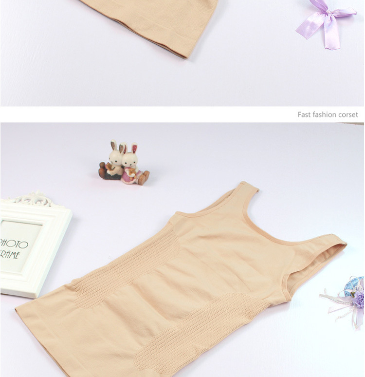 Sau sinh làm săn chắc bụng U-type vest top corset corset liền mạch đồ lót hàng hiệu