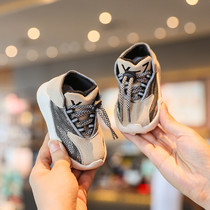 British next road baby to learn foot shoes Winter boys and girls with soft bottom anti-slip and thickened cotton shoes