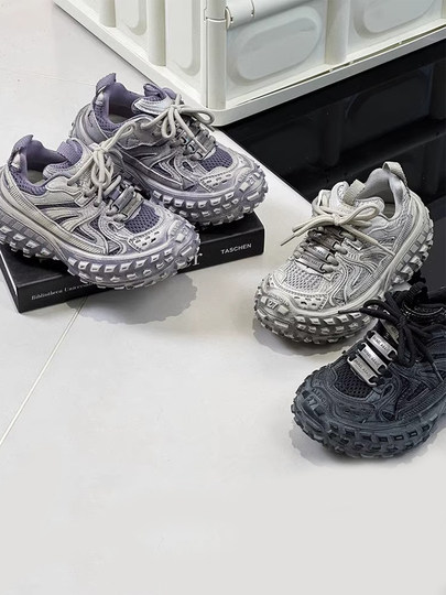 Korean Uamtor Children's Dad Shoes Spring Boys' Thick-Soled Tire Shoes Girls' Height-Increasing Fashion Distressed Dirty Shoes