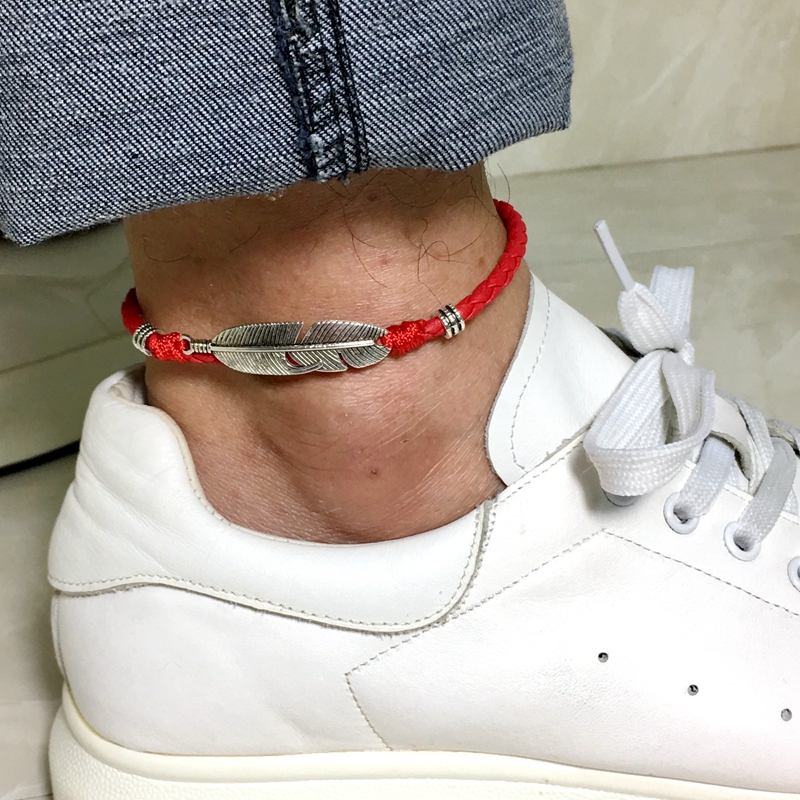Vòng chân nam sợi dây màu đỏ cá tính Hàn Quốc cuộc sống sinh viên năm linh hồn ma quỷ chống nhỏ người đàn ông đơn giản thời trang nam giới trưởng thành