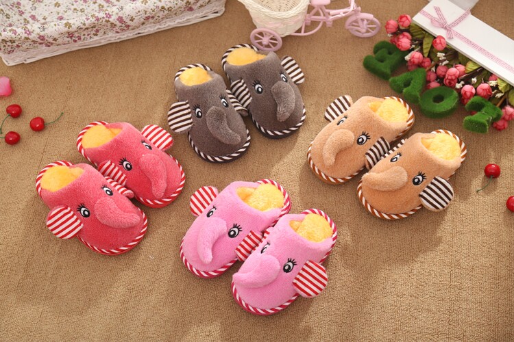 Pantoufles enfants en suède pour hiver - semelle autre - Ref 1006553 Image 6