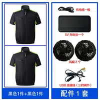 Черный, 2 шт. + 1 комплект аксессуаров для урагана 32 В.