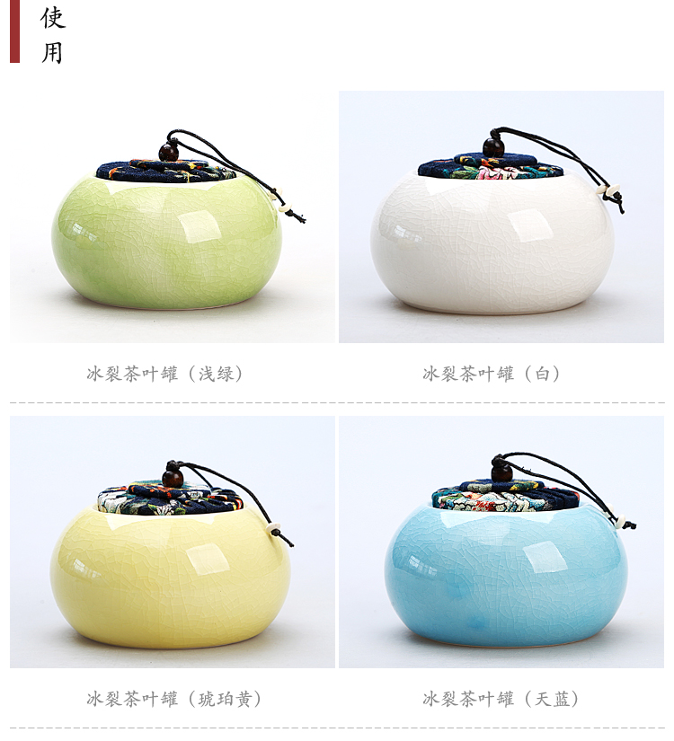 Long Tuyền celadon kích thước lớn bể chứa thủ công bộ gốm sứ cầm tay Trà Puer kín lon lon trà lớn - Trà sứ cốc uống trà có nắp đậy
