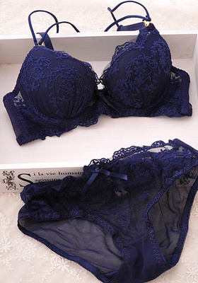 Day Ensemble Cute Slim with small breasts ultra Polymers Sexy Bra Lace Embroidered Girl Underwear lingerie suit