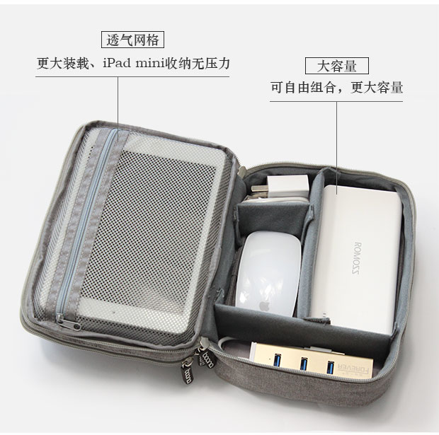 túi túi hài lòng đa chức năng gói kỹ thuật số dòng dữ liệu tai nghe nhà có sức chứa đĩa cứng có gói mang theo gói - Lưu trữ cho sản phẩm kỹ thuật số hộp đựng tai nghe airpod