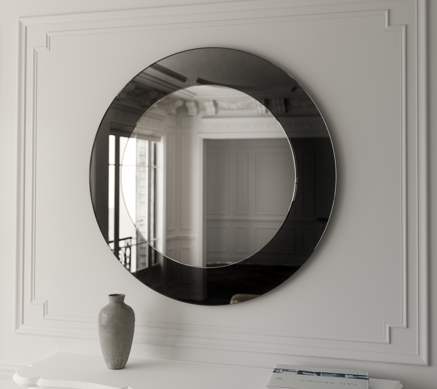 Highlights Furniture Day Ring Mirror Genguan Fireplace Background Wall Round Mirror Decoration Mirror Dining Hall 100 Hitch Wall Mirror