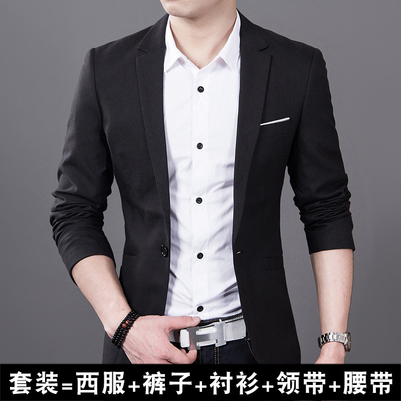 Western suit suit men's three sets of business positive dress career tooling Little West Furnishing Body Bridegroom Groom Wedding Gown