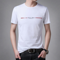 Summer mens short sleeves T-shirt thin Korean version of the body the mens half sleeve big code round neckline bottom-body shirt