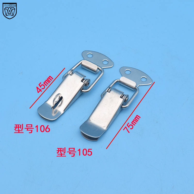 Look at 105106 iron buckle plated colour buckle 304 stainless steel buckle 201 stainless steel buckle hanging lock catch-Taobao