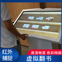Library Reading Room Virtual Sensing Flip-Book All-in-one Exhibition Hall Booths of Space Shuiping System Infrared Touch Screen