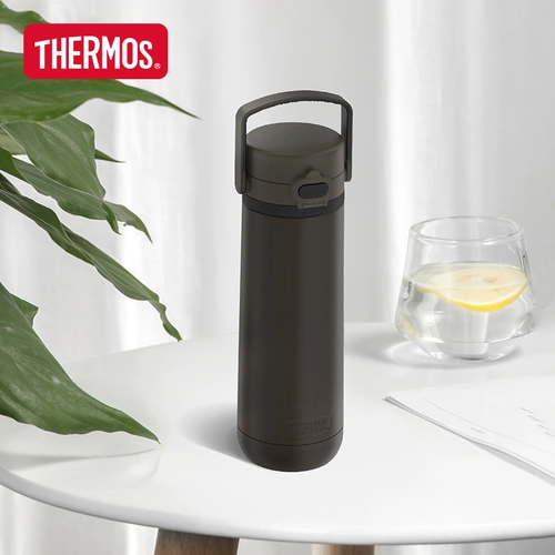 Стакан из нержавеющей стали, портативная ручка, простой и элегантный дизайн, 500 мл