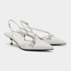 Fathead Fish 2024 New Summer Butterfly Chain Sandals Pointed Toe Medium Heel 5cm Size 34 Size 41 Bottom Mule Shoes