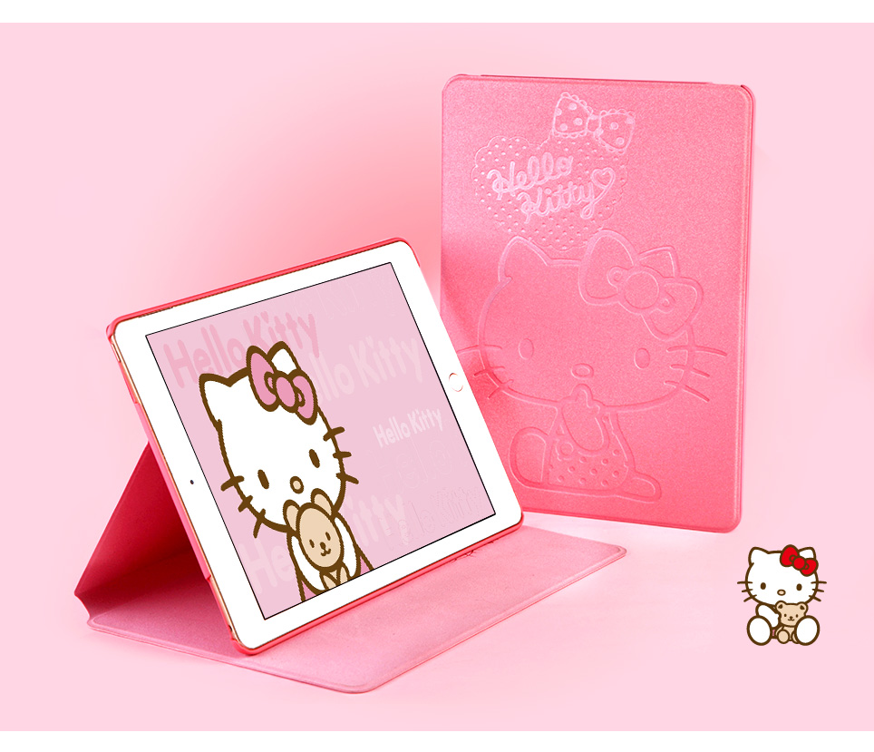 HelloKitty2018 mới bảo vệ ipad vỏ máy tính bảng pro11 apple 9.7 inch 10.5 bao gồm tất cả vỏ chống vỡ air2 phim hoạt hình dễ thương net vỏ bảo vệ màu đỏ a1893 bao da - Phụ kiện máy tính bảng ốp ipad pro 2020
