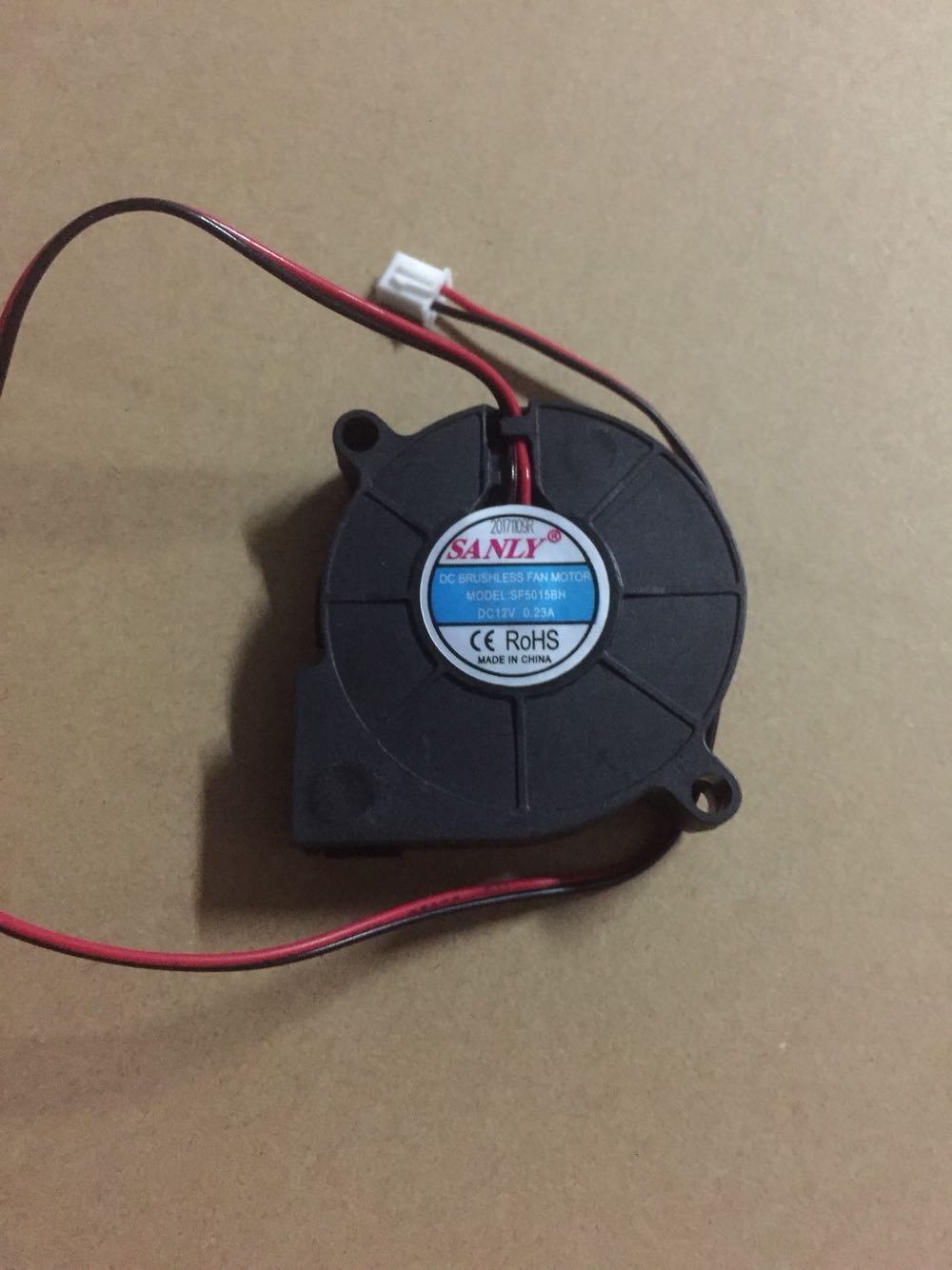 SANLY SF5015BH 12V 23A 0 23A air volume double ball bearing turbine fan diagonally 5 8CM