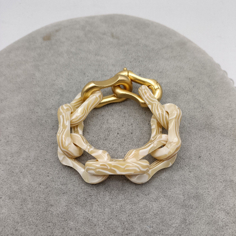 2023 new tides Europe and America Advanced senses Thickening Plated Real Gold Design Net Red style Fashion Extravagant Bracelet-Taobao