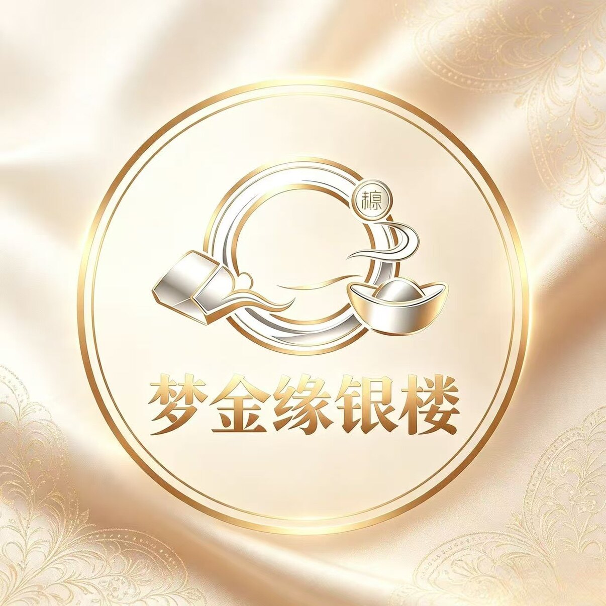 梦金缘银楼的LOGO