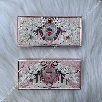 Flower Knows Strawberry Cupid Facial Comprehensive Palette 7-Color Eyeshadow Blush Pearlescent Matte Brightening Delicate and Easy to Blend