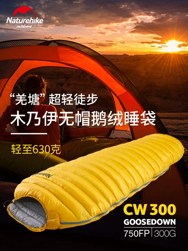 Дорожный зимний портативный спальный мешок с пухом для взрослых для путешествий