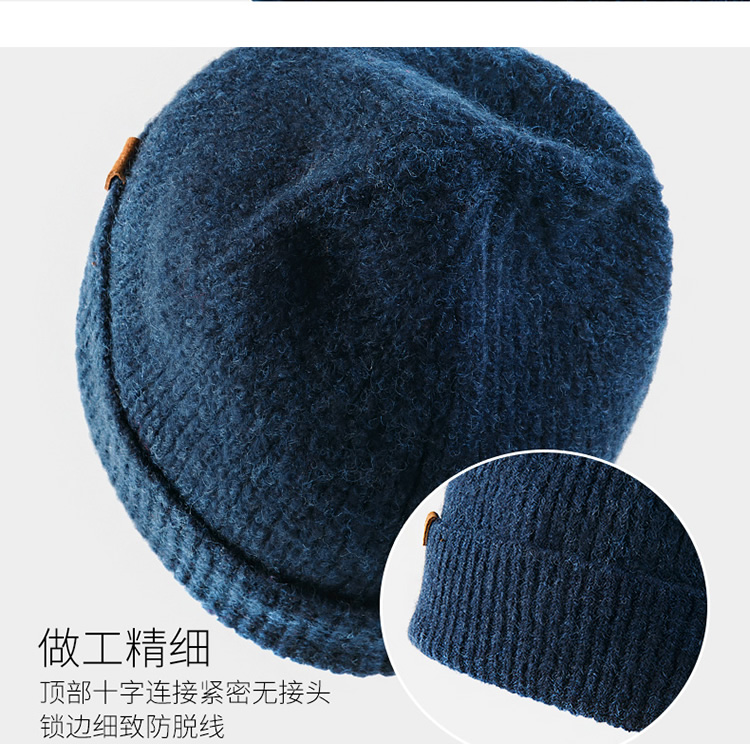 NH chuyển khách hàng ra ngoài mũ len bini đan nam và nữ Mũ len thời trang Hàn Quốc mùa thu và mùa đông mũ thể thao ấm áp mũ lưỡi trai adidas chính hãng