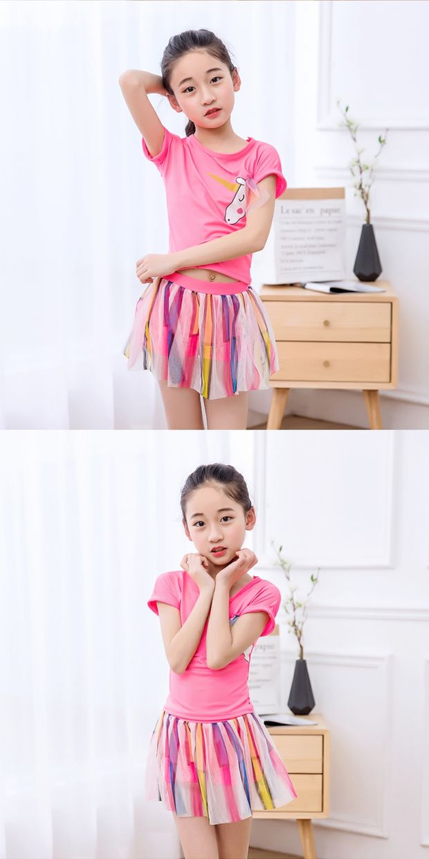 Bán buôn đồ bơi trẻ em cô gái chia váy cô gái đồ bơi nữ bé Hàn Quốc trẻ em lớn bong bóng tắm nước nóng mùa xuân - Bộ đồ bơi của Kid đồ bơi trẻ con