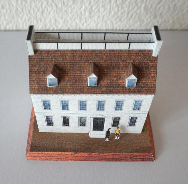 DIY tay lắp ráp ba chiều mô hình giấy diy cottage xây dựng biệt thự house house 3D giấy khuôn origami đồ chơi xếp hình bằng giấy