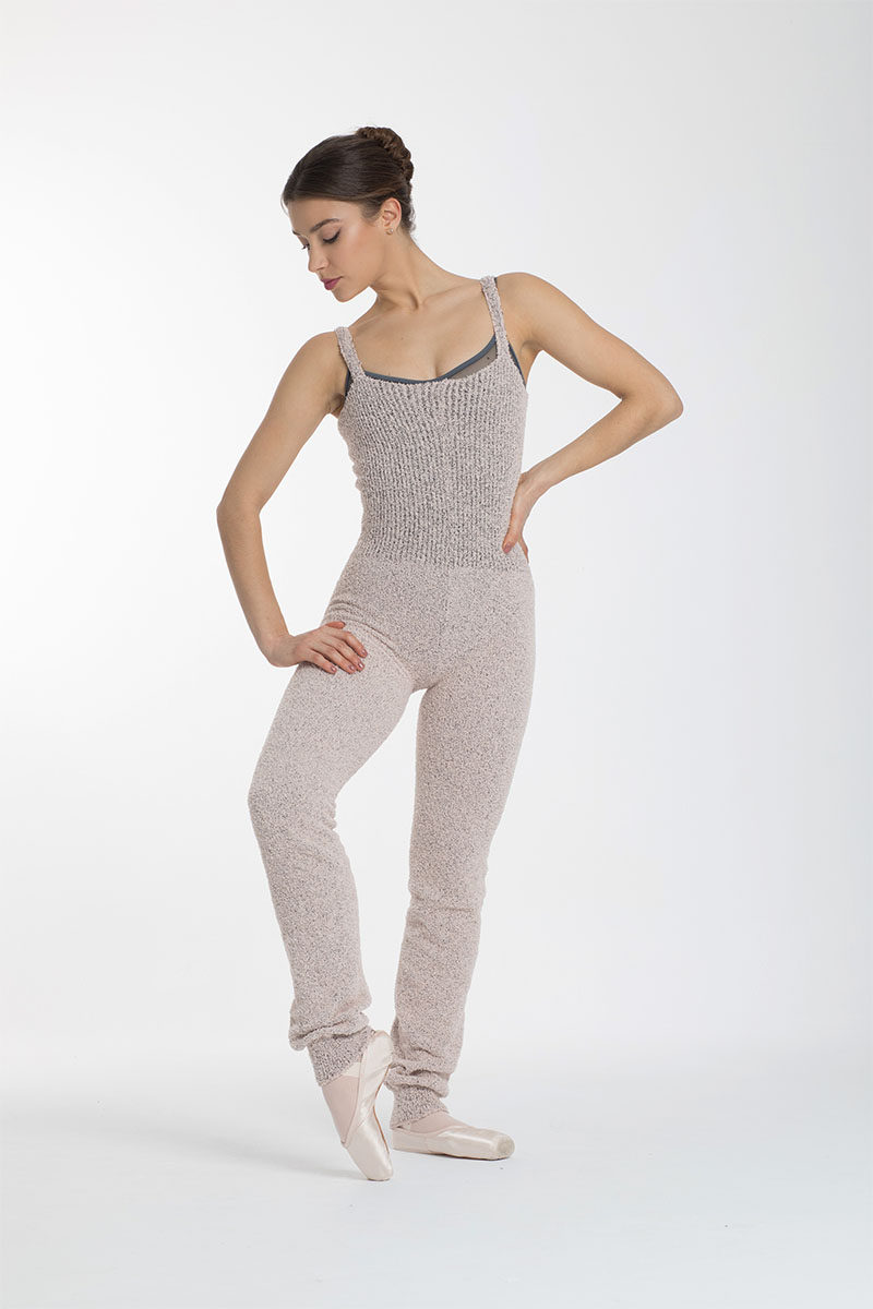 Floating like dancing Spanish intermezzo foot ballet dance yoga one-piece warm-up knitted pants 4686