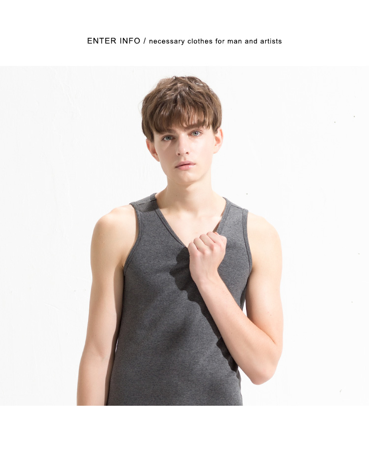 Fenton nam ấm vest cộng với nhung dày mùa thu và mùa đông đồ lót cotton vest thể thao thanh niên áo sơ mi mỏng đáy áo thu đông nam