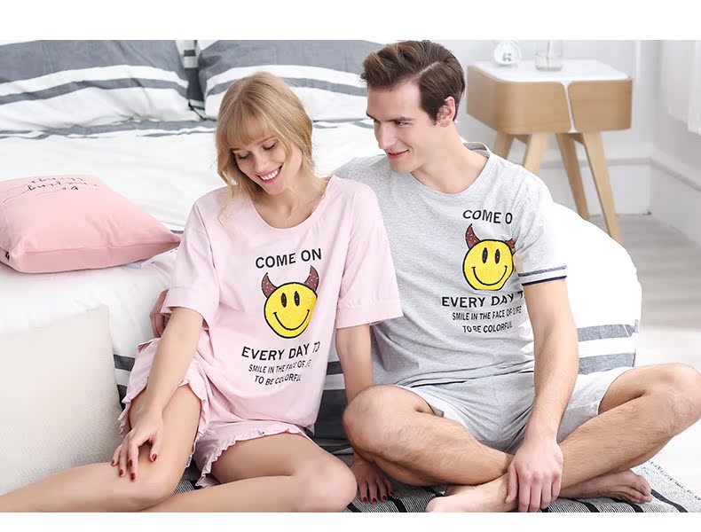 Pyjama mixte en Coton à manche courte - Ref 3005262 Image 12