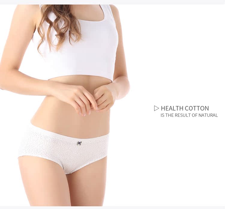 Đồ lót nữ Fen Teng Quần áo cotton nữ waist eo bằng vải cotton cỡ lớn hông không có dấu vết dễ thương - Nam giới quần lót ck