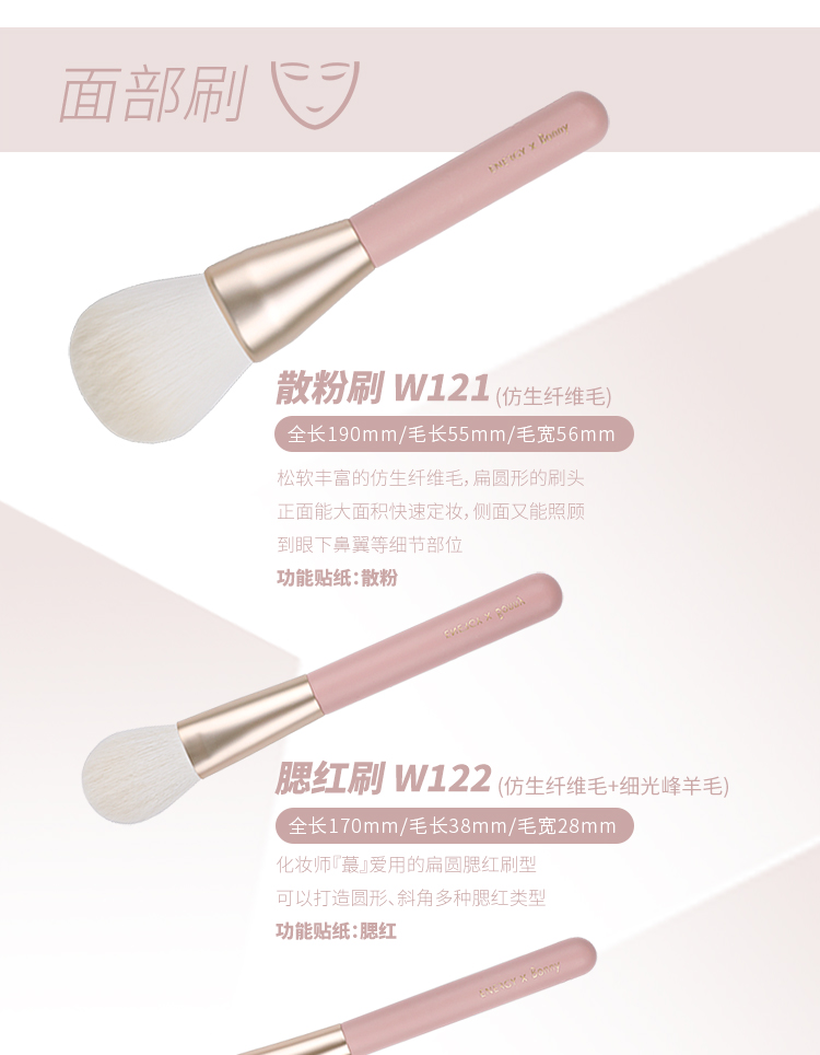 NĂNG LƯỢNG / Ai Nuo Qi & Bo Niu cọ trang điểm chung [đào đào] bộ trang điểm cọ công cụ làm đẹp phấn mắt - Các công cụ làm đẹp khác lô tóc mái bay