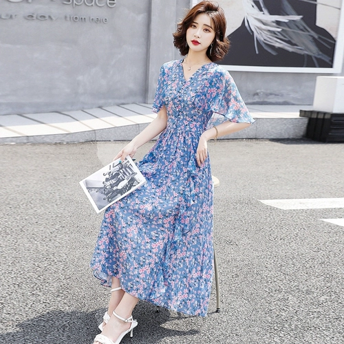 Шифоновое платье, летний свежий милый корсет, юбка, французский стиль, 2021 года