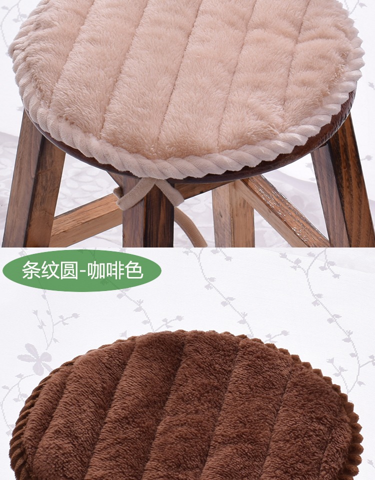 Mùa đông sang trọng đệm trượt vòng tròn vườn ươm đệm pad phân đệm ghế tùy chỉnh-ass - Ghế đệm / đệm Sofa đệm ghế gỗ bằng da