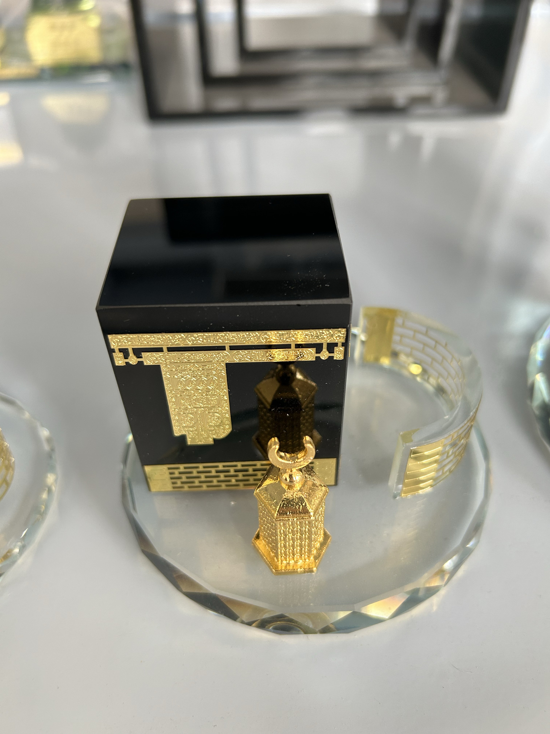 メッカをテーマにしたカアバ神殿3点セットのお土産、サウジアラビアのメッカの車用オーナメント