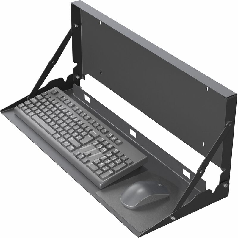 Keyboard Tray Wall-Mounted Foldable Keyboard Stand Rack Storage Box with Keyboard Tray Holder