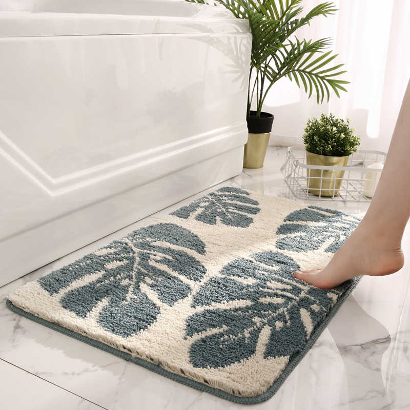 Simple Nordic bathroom absorbent floor mat home toilet door quick-drying floor mat entry door anti-slip mat carpet