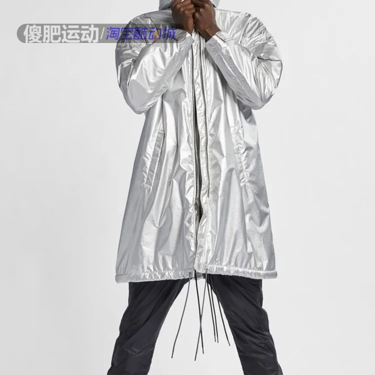 Nike Fear of God Collaboration Fear of God Fleece-Lined Long Coat for Men Ar0646-095