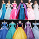 Frozen Elsa Princess Dress ເຄື່ອງນຸ່ງຜູ້ໃຫຍ່ Elsa Anna Cosplay ການປະຕິບັດການນຸ່ງເສື້ອ