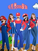 Halloween Trưởng Thành Cosplay Mario Hóa Trang Trang Phục Super Mario Hiệu Suất Treo Áo