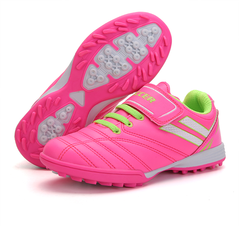 New children's soccer shoes Velcro men's and women's broken nails ag primary and secondary school students women's non-slip girls training shoes people grass
