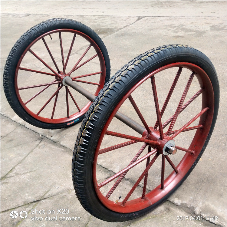 Amxun Chaoyang Type 26 trolleys Two wheels worksite hopper wheels Home Truck Sanitation Vehicles Wear-proof pneumatic tire tyres