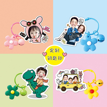 Custom Photos Personality Creative Korea Women Ins key chain Men and women Katumba Elegant Small Flower Key Buckle Pendant