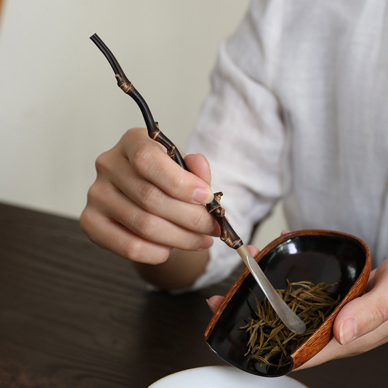 复古茶艺控看过来!山山竹木紫竹茶拨,你的茶桌新宠!🍵 -茶匙-淘宝好物网