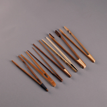 Tea clip bamboo high-end anti-scalding cup clip natural handmade fine grinding clips tea multifunction tweezers Gongfu Tea Road accessories