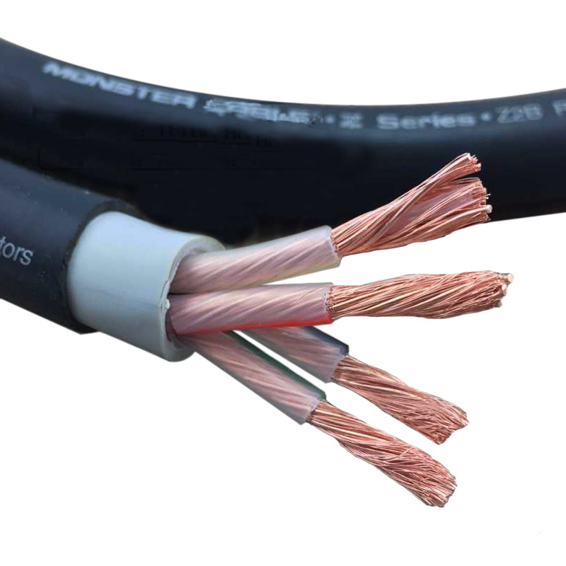 Monster M2 4S Single Crystal Copper Speaker Hair Burning Grade main speaker Line 4 Core horn Line Sound connecting line divergence