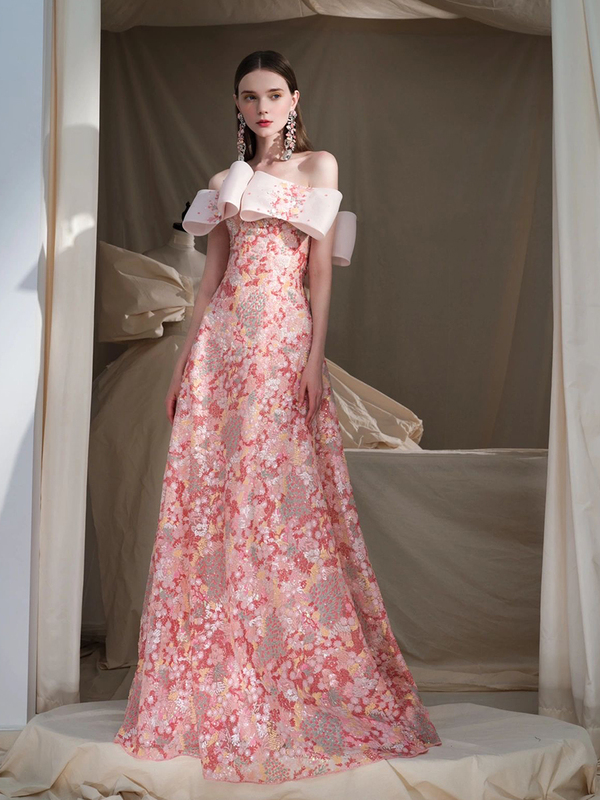 Alice High-End Celebrity Style "June Coral" Toast Dress Bridal Banquet Evening Gown Niche High-End Feel Alice High-End Celebrity Style "June Coral" Toast Dress Bridal Banquet Evening Gown Niche High-End Feel