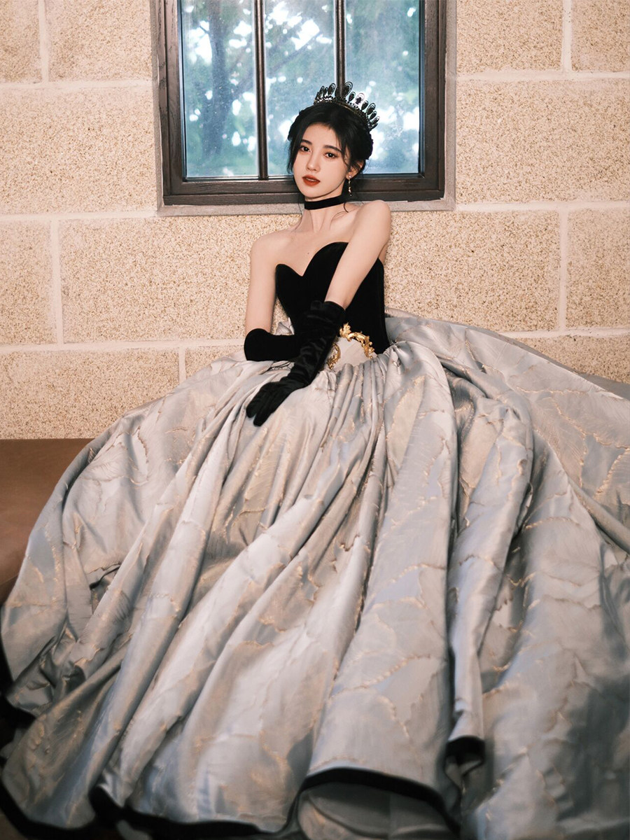 Домашнее свадебное платье Алисы "Ju Jingyi same style", платье для тостов невесты, роскошное вечернее платье для ведущего банкета, женское
